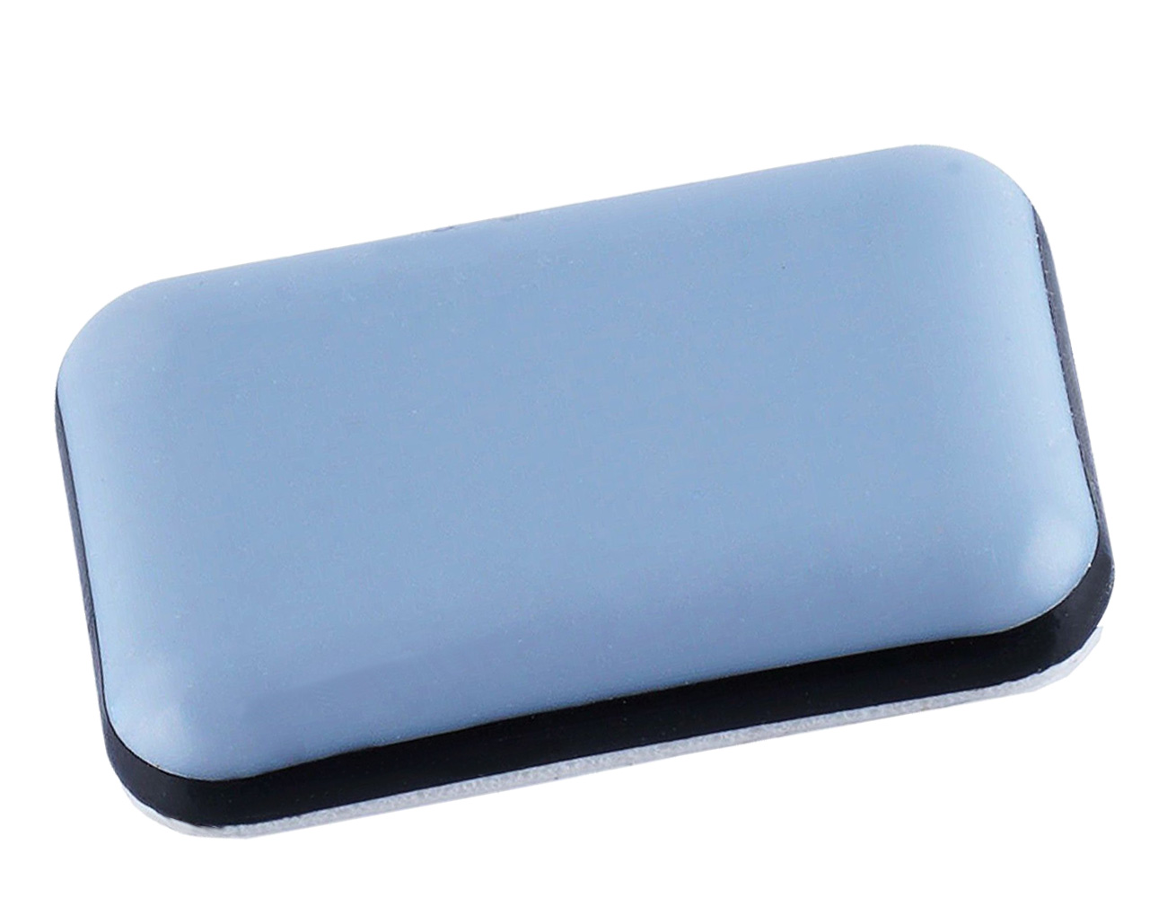 Patin Téflon carré auto-adhésif PTFE 24x24mm - Gris